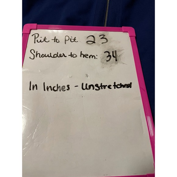 Sport Savvy Long Sleeve Zip Up Knit Jacket Blazer Long Shirt Blue L EUC‎ - Picture 6 of 6